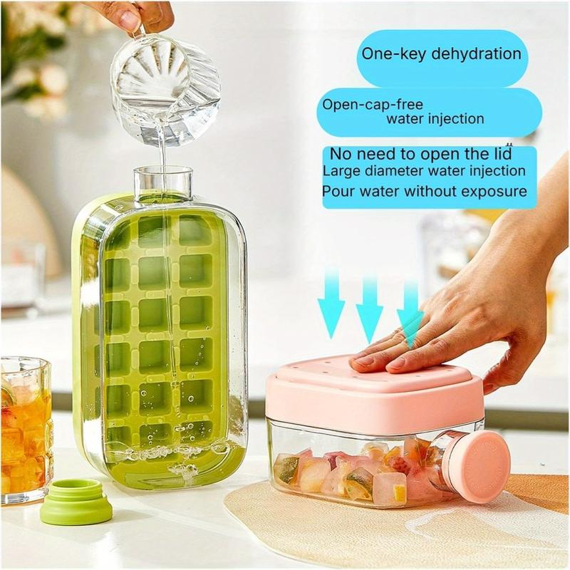 2-in-1 Ice Cube Bottle with Straw