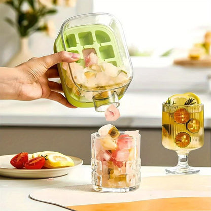 2-in-1 Ice Cube Bottle with Straw