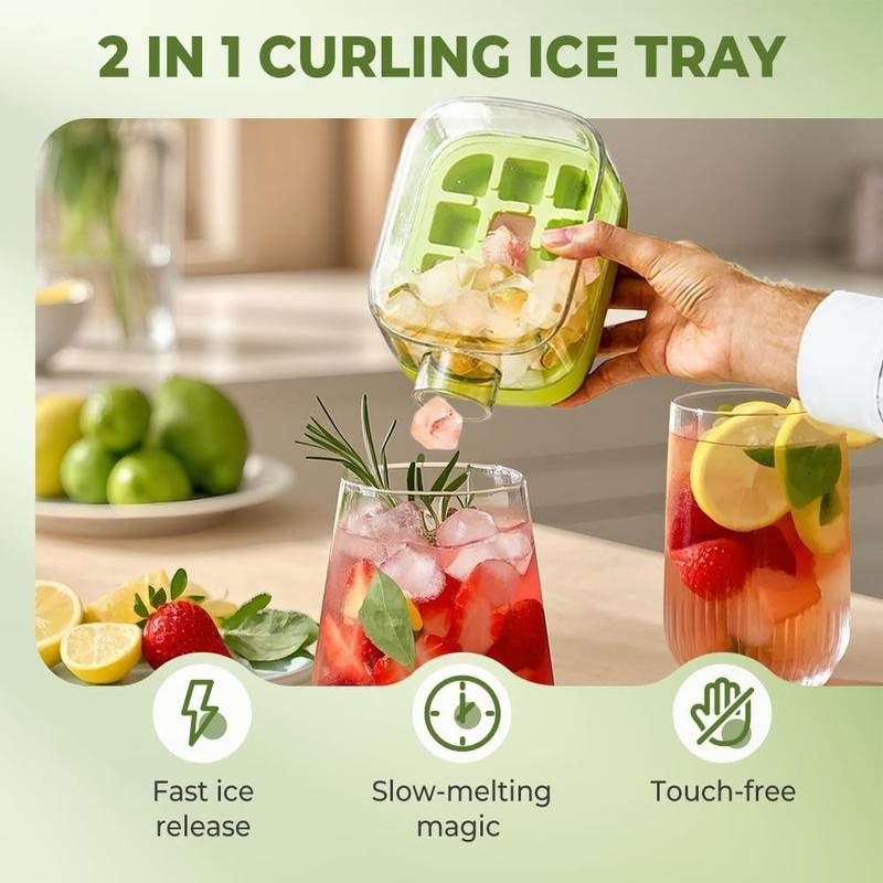 2-in-1 Ice Cube Bottle with Straw
