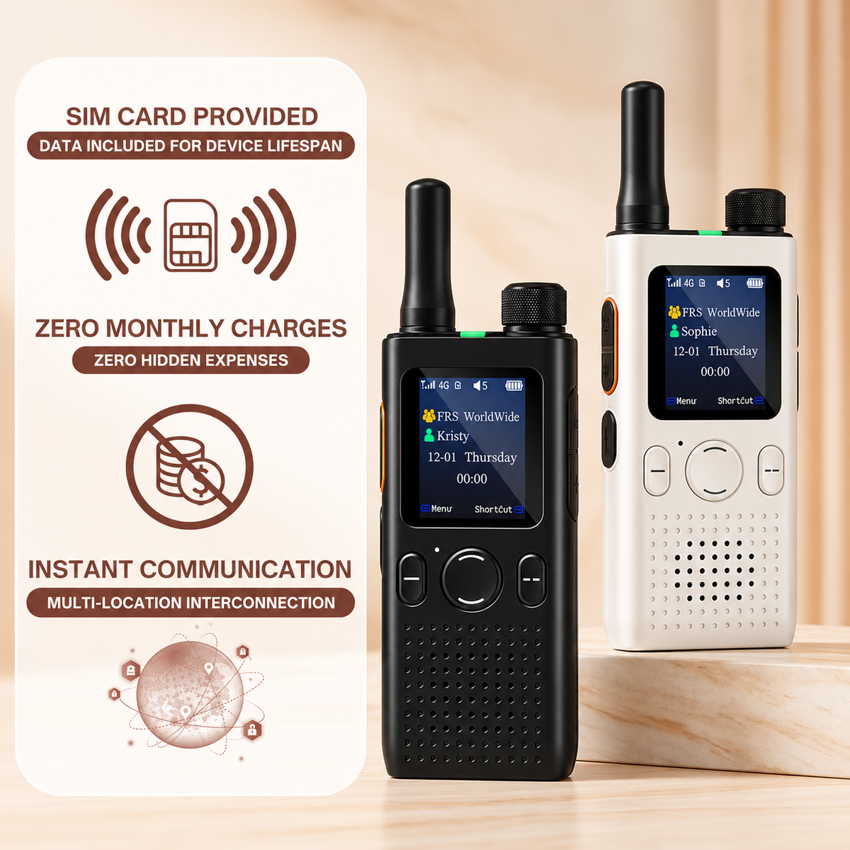 PoC Unlimited-Range Walkie Talkie