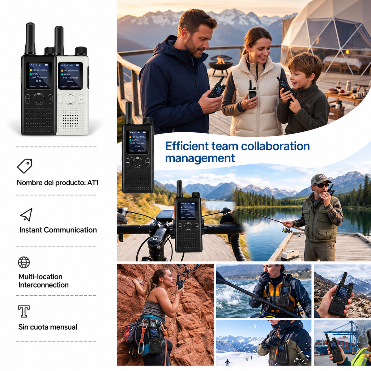 PoC Unlimited-Range Walkie Talkie