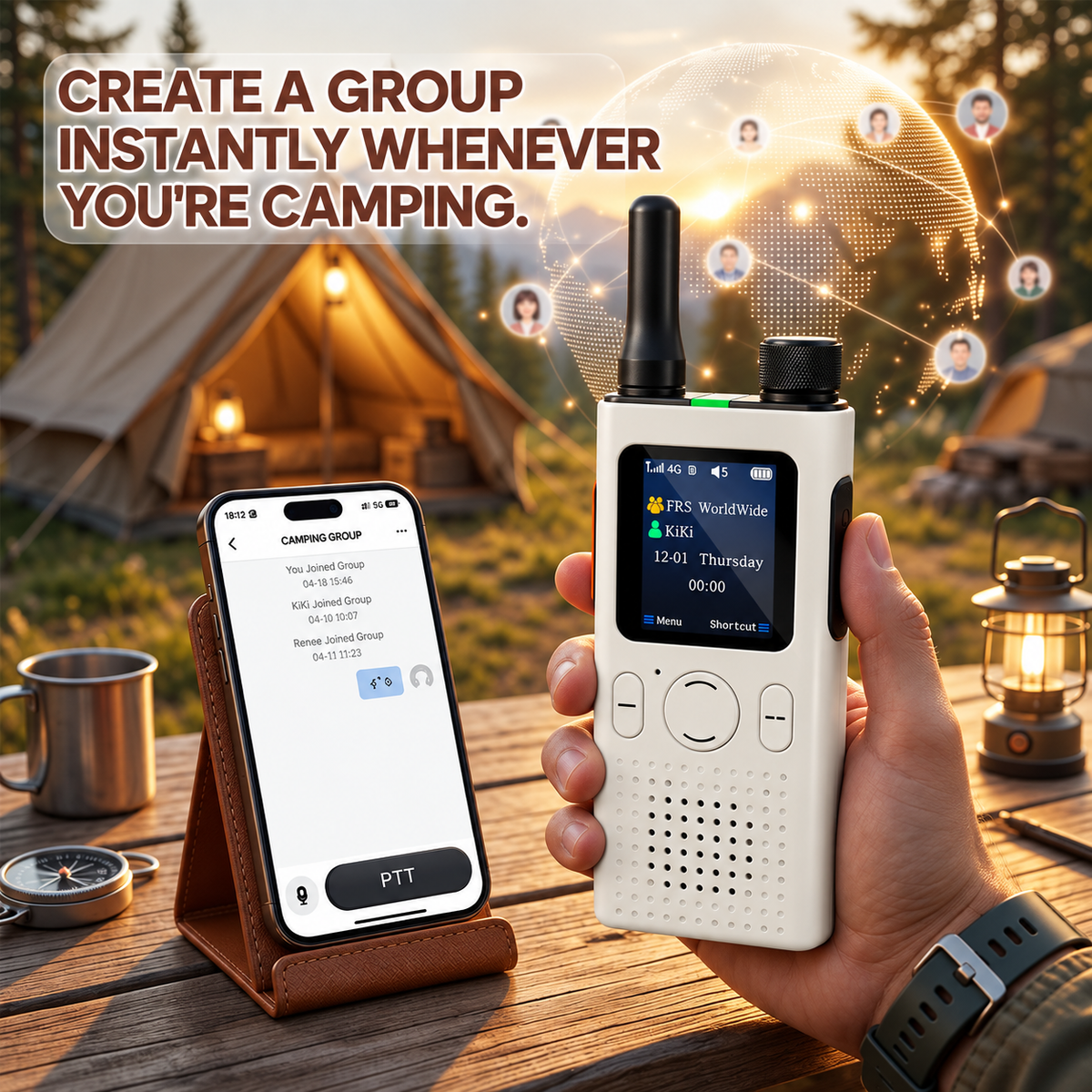 PoC Unlimited-Range Walkie Talkie